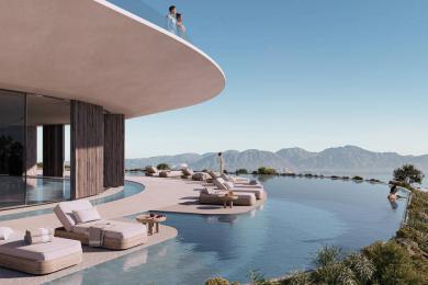 Hill top apartments for sale at Elounda Hills resort, Crete
