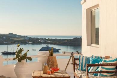 Villa zur Miete in Mykonos, neben dem Strand von Psarou